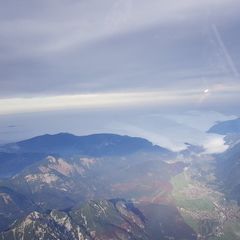 Flugwegposition um 12:53:23: Aufgenommen in der Nähe von Garmisch-Partenkirchen, Deutschland in 3690 Meter